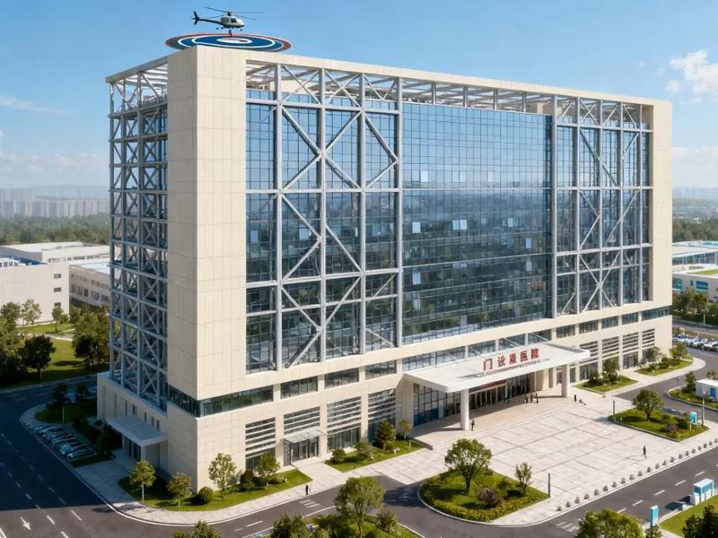 Tòa nhà bệnh viện kim loại đúc sẵn cao tầng