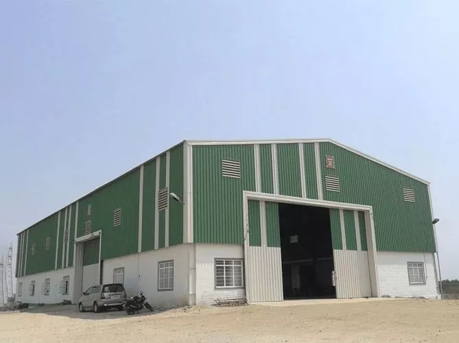 Xây dựng kho kim loại prefab thực tế và đẹp